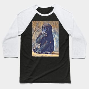 Baby Western Lowland Gorilla Baseball T-Shirt